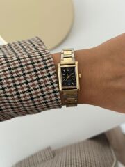 Timeless Vintage Takvimli Kadın Kol Saati  (Gold Silver Siyah)