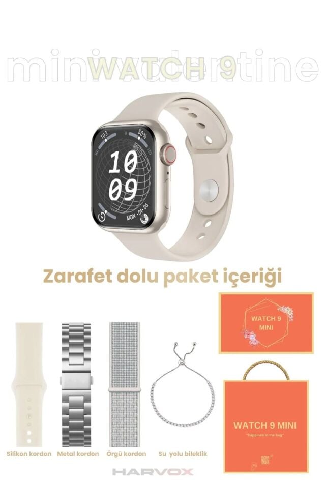 Watch 9 Mini Akıllı Saat (Gümüş)