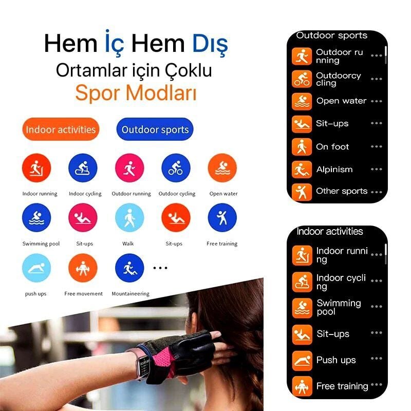Watch 9 Mini Akıllı Saat (Gümüş)
