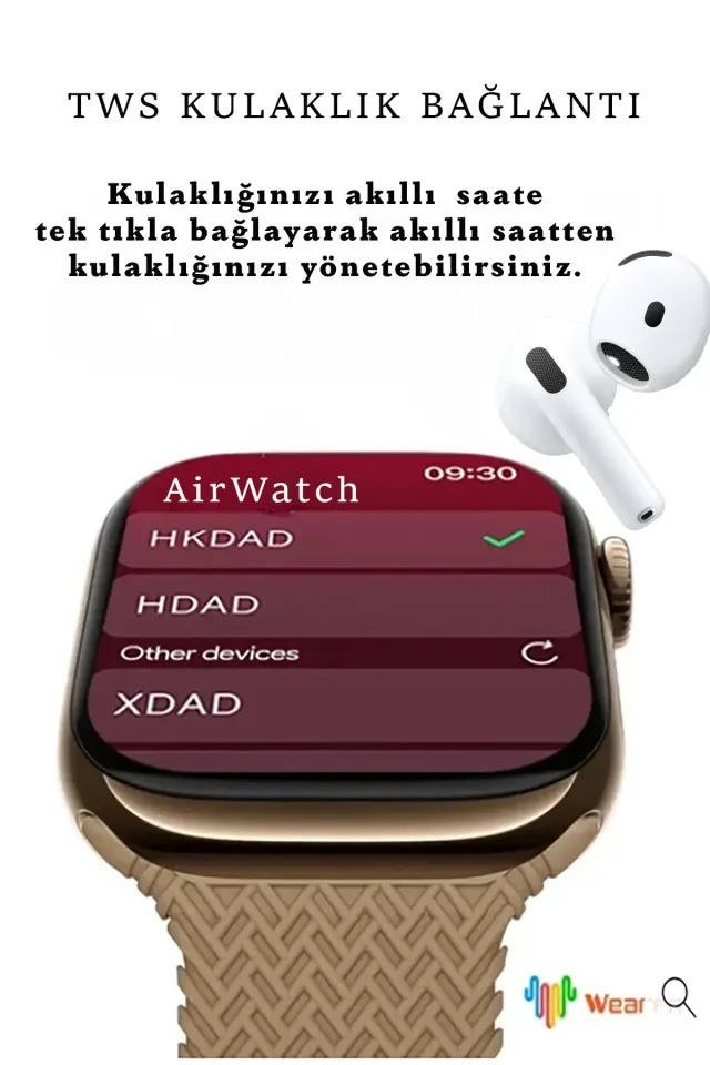 Hk-10 Series Ultra Pro Max Uyumlu Akıllı Saat (Gri)
