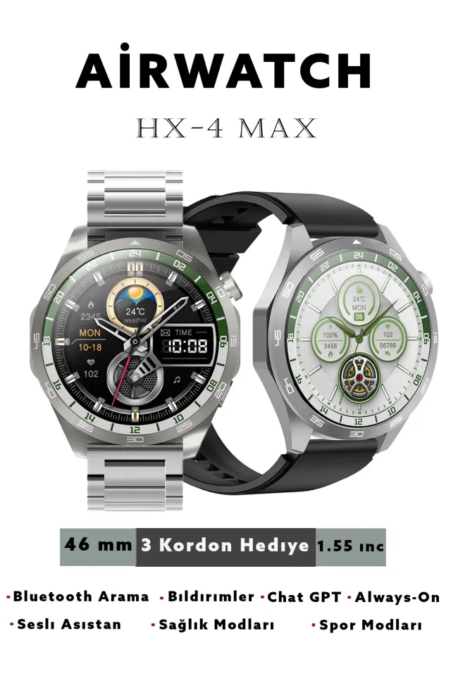 Hx4-max Ios & Android Tüm Cihazlara Uyumlu Akıllı Saat