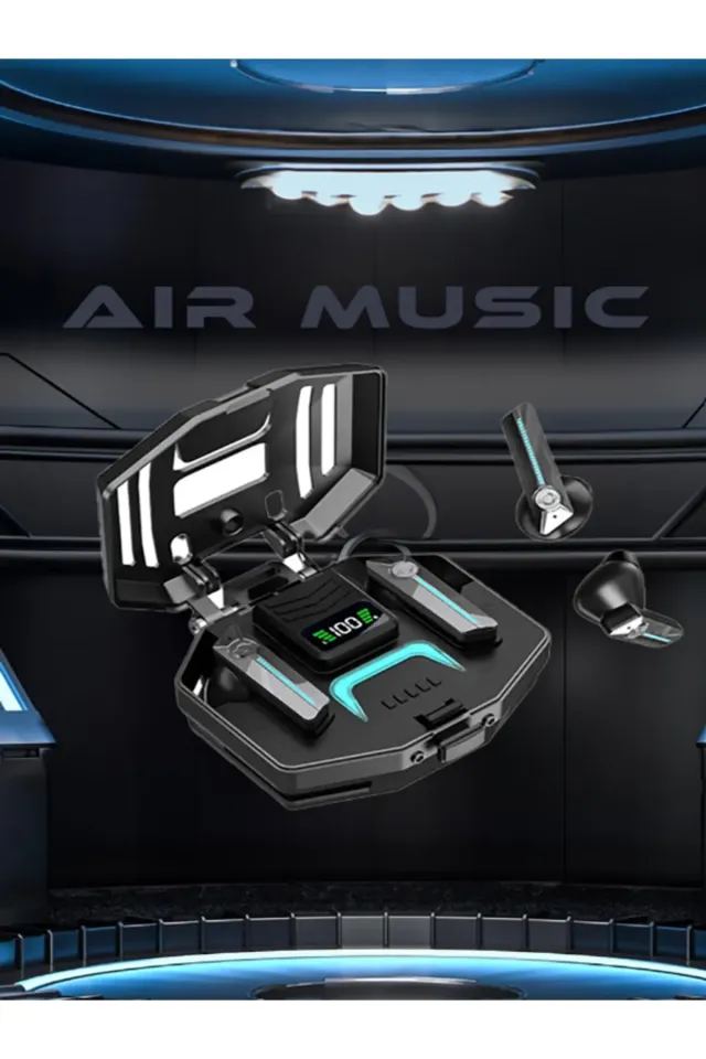 DX-05 Gaming Oyuncu Kulaklığı Ios Ve Android Tüm Telefonlara Uyumlu Siyah Bluetooth Kulaklık (Siyah)