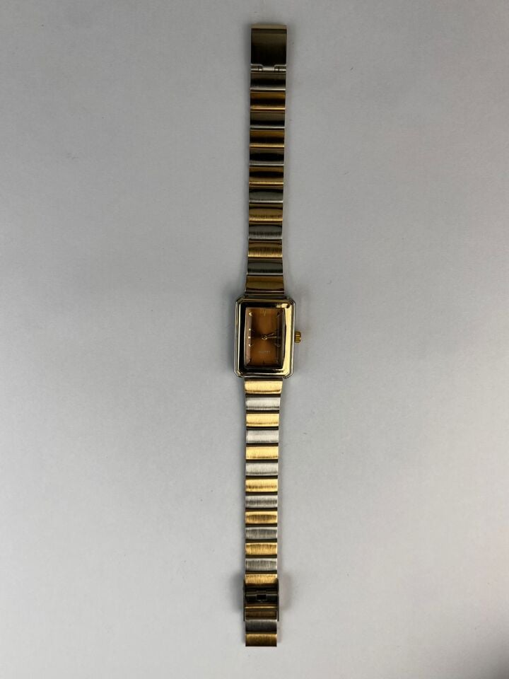 Anita Vintage Kol Saati (Silver Gold Kahverengi)