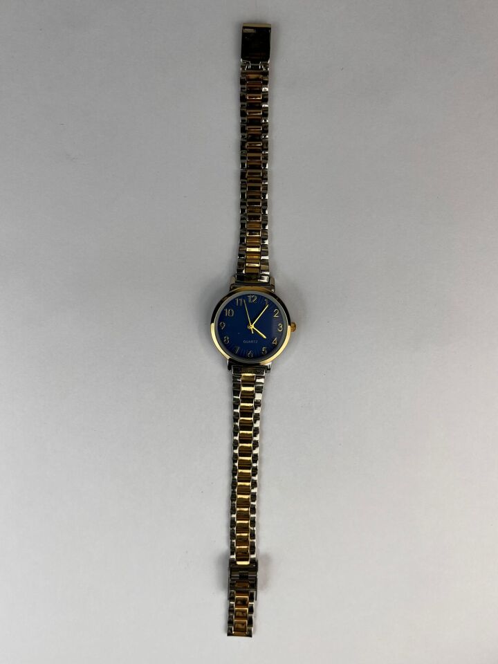 Carla Vintage Kol Saati (Silver Gold Lacivert)